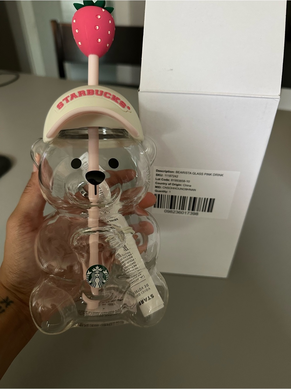 Starbucks Pink Bearista Bear Cup
